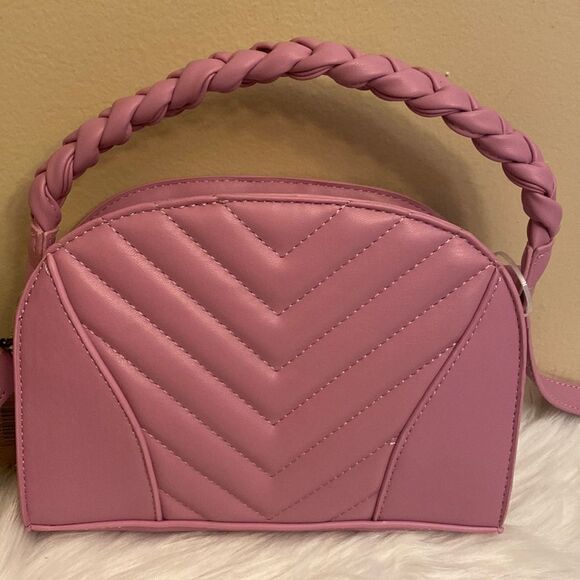 NWT Steve Madden (bhardyy) Top Handle Satchel/Crossbody - Rose Pink - Picture 7 of 7